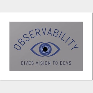 Observability gives vision to devs Posters and Art